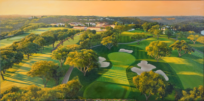 "Golden Hour at Real Club Valderrama" Golf Course Art, Fine Art Giclee Prints