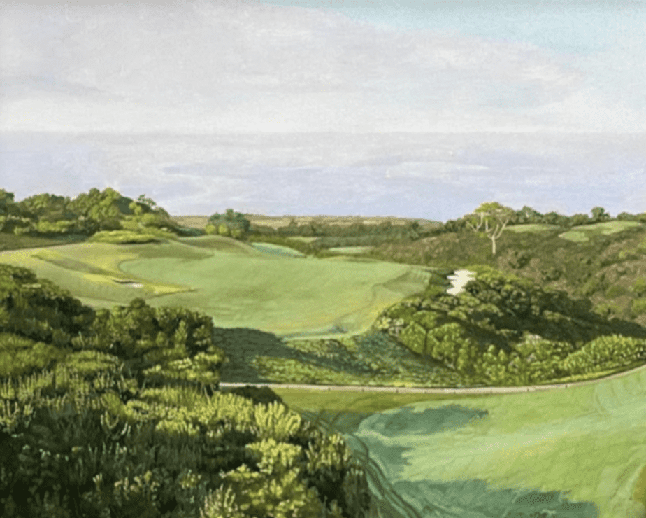 Pelican Hill Golf Club, Golf course painting