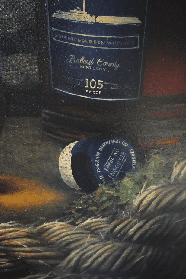 "Over the River" O.H. Whiskey Painting by Amiee Smith