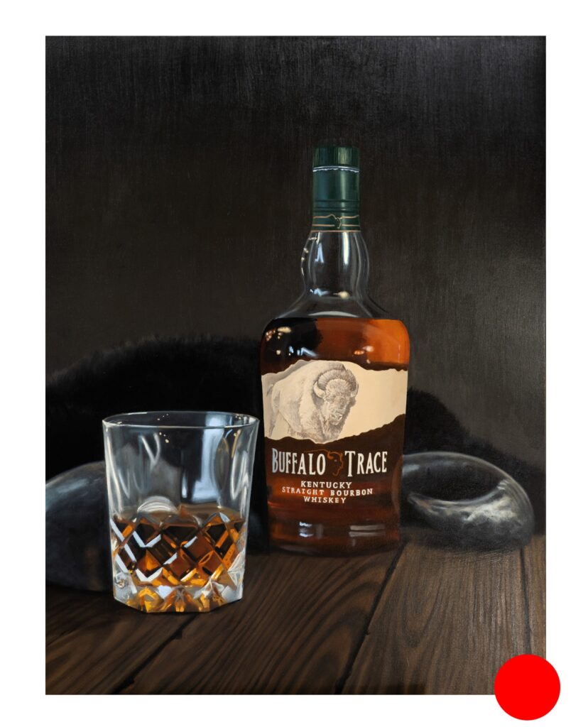 Buffalo Trace painting whiskey art sold