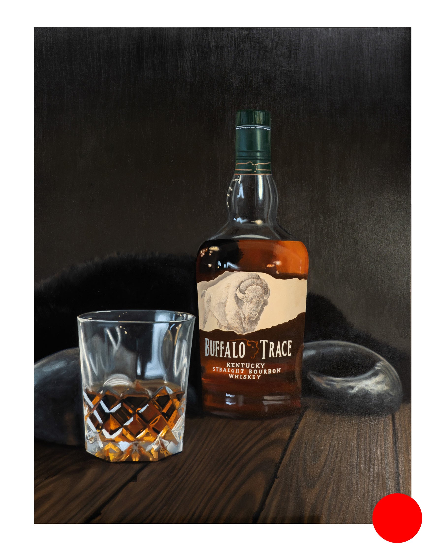 Buffalo Trace painting whiskey art sold