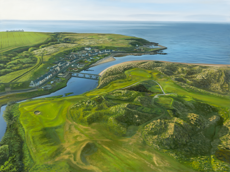 Cruden Bay Golf Course Painting