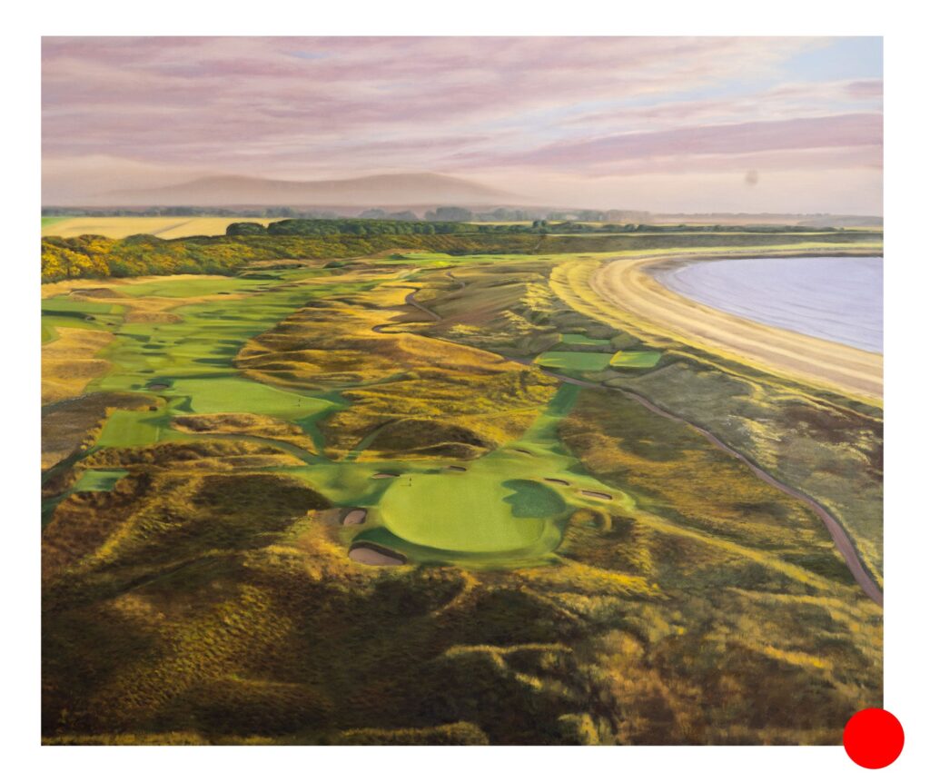 Royal Dornoch Golf Club Large painting Aimee Smith golf artist