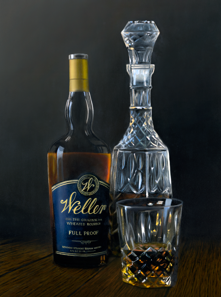 Weller Whiskey Bourbon Painting